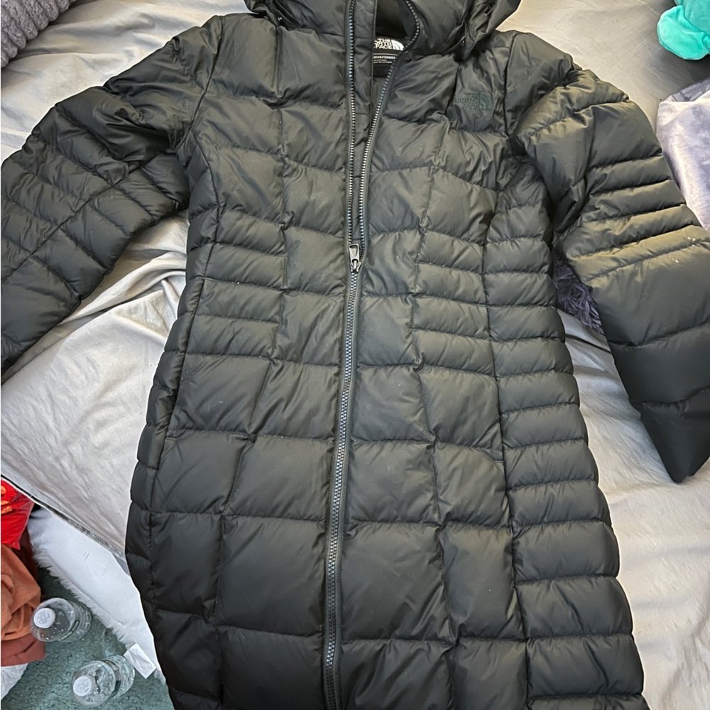 North face long black jacket